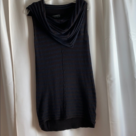 Allsaints Spitalfields tunic top with cowl - Picture 2 of 5